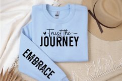 Trust The Journey Sleeve SVG, Positivity SVG Design Product Image 3