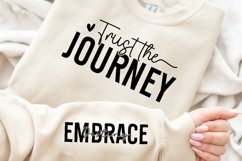 Trust The Journey Sleeve SVG, Positivity SVG Design Product Image 2