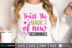 Trust The Magic Of New SVG, New Year SVG Design Product Image 1