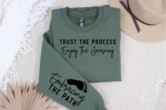 Trust the Process Enjoy Sleeve SVG, Positivity Sleeve SVG Product Image 3