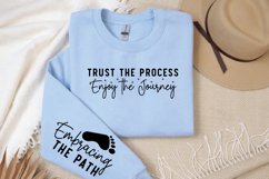 Trust the Process Enjoy Sleeve SVG, Positivity Sleeve SVG Product Image 2