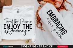 Trust The Process Enjoy Sleeve SVG, Inspirational SVG Design Product Image 1