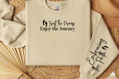 Trust the Process Enjoy the Journey Sleeve SVG Product Image 2
