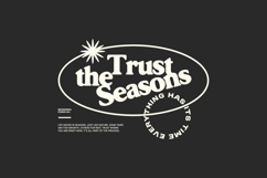 Trust the Season Minimal Typography Quotes for T shir Product Image 1