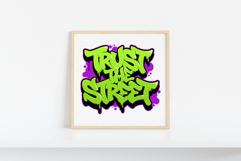 Trust The Street - Graffiti Drip Typography SVG Vector Product Image 3