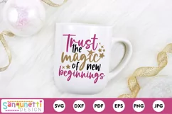 Trust the Magic of New Beginnings New Years SVG Product Image 1