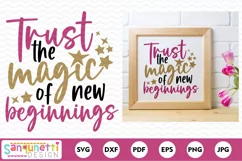 Trust the Magic of New Beginnings New Years SVG Product Image 2