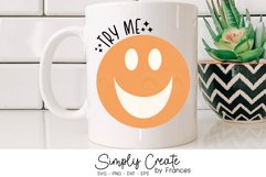 Try Me SVG | Sassy | Smiley Face | Crazy Mood | Funny Smiley Product Image 1