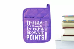 Trying to earn brownie SVG, Teacher Potholder SVG Design Product Image 2