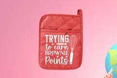 Trying to earn brownie SVG, Teacher Potholder SVG Design Product Image 2