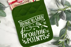Trying To Earn Brownie SVG, Christmas Pot Holder SVG Design Product Image 2