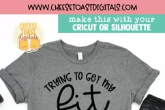 Funny Workout Quote on Shirt Mockup 