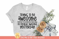 Sarcastic Quote SVG | Funny Women's T-Shirt Design Product Image 1