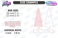 Christmas Tree Stand Decor Laser Cut Bundle, Layered Decor Product Image 2