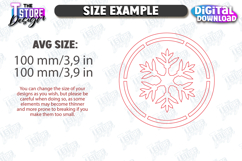 Macrame Winter Coasters Laser Cut Bundle, Christmas Coasters Product Image 2