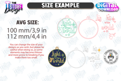 Nativity Ornaments Laser Cut Bundle|Christmas Round Tree Toy Product Image 2