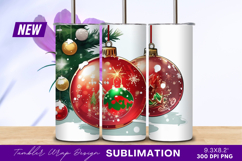 Festive Christmas Ornaments Decoration For Holiday Tumbler Product Image 1