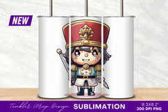 Cute Cartoon Nutcracker Tumbler Png Illustration Product Image 1