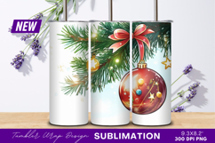 Christmas Ornament On Tree Tumbler Png Product Image 1