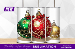 Christmas Ornaments Decorative Festive Holiday Tumbler Png Product Image 1