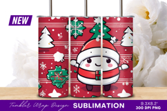 Festive Christmas Character With Trees And Tumbler Product Image 1