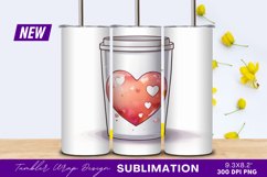 Heart Tumbler Png Valentines Day Gift Idea tumbler Product Image 1
