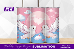 Two Doves Of Love Tumbler Png Image Product Image 1