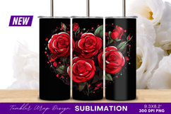 Rose Crown Anime Girl Tumbler Png Product Image 1