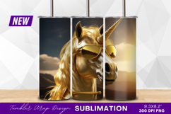 Golden unicorn wearing sunglasses tumbler png Product Image 1