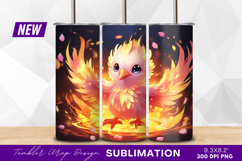 Cute baby phoenix bird tumbler png image Product Image 1