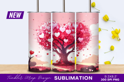 Heart Tree In Love Tumbler Png Product Image 1