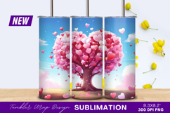 Heart Tree Of Love Tumbler Png Product Image 1