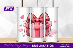 Cute Pink Valentines Gift Tumbler Png Image Product Image 1