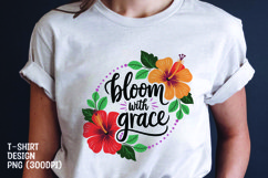 Bloom flower tshirt sublimation png Product Image 1