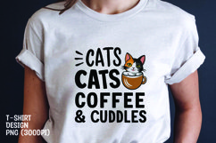 Cat sarcastic sublimation t-shirt png Product Image 1