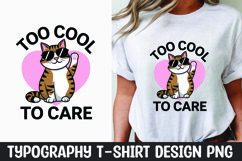Sarcastic cat quote t-shirt sublimation design Product Image 1