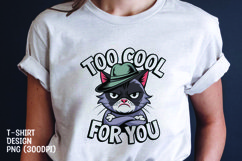 Cat sarcastic t-shirt sublimation png Product Image 1