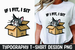 Sarcastic cat quote t-shirt sublimation design Product Image 1