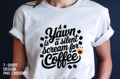 Coffee quote t-shirt sublimation png Product Image 1