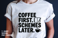 Coffee quote t-shirt sublimation png Product Image 1