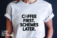 Coffee quote t-shirt sublimation png Product Image 1