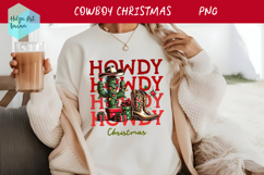 Christmas Cowboy boots T-shirt PNG Product Image 1