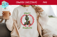 Christmas Cowboy boots T-shirt PNG Product Image 1