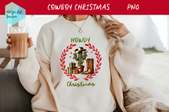 Christmas Cowboy boots T-shirt PNG Product Image 1