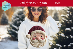 Latch Hook Yarn Christmas Sublimation | T-Shirt PNG Product Image 1