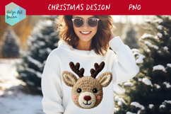 Latch Hook Yarn Christmas Sublimation | T-Shirt PNG Product Image 2