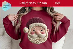 Latch Hook Yarn Christmas Sublimation | T-Shirt PNG Product Image 2