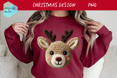 Latch Hook Yarn Christmas Sublimation | T-Shirt PNG Product Image 1