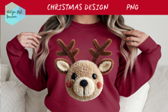 Latch Hook Yarn Christmas Sublimation | T-Shirt PNG Product Image 1