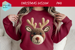 Latch Hook Yarn Christmas Sublimation | T-Shirt PNG Product Image 1